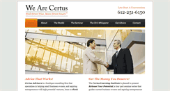 Desktop Screenshot of certusadvice.com